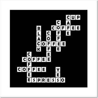 Coffee Crossword Puzzle Posters and Art